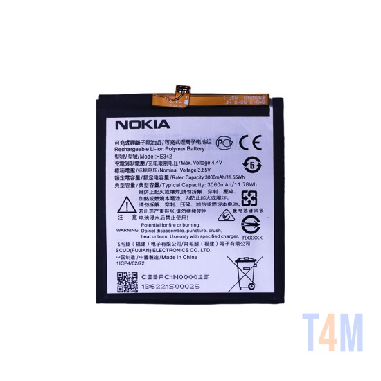 Battery HE342 for Nokia 6.1 Plus/5.1 Plus/TA-1105 DS/X6/Nokia 7.1 3000mAh